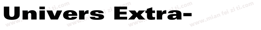 Univers Extra字体转换